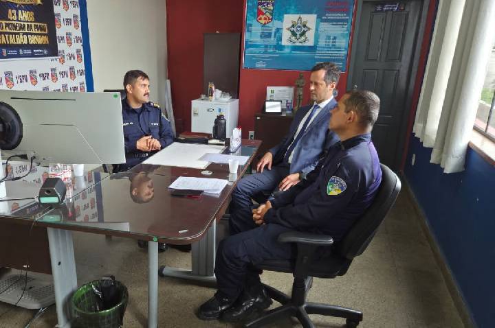 1º BPM recebe visita institucional do Ministério Público de Contas