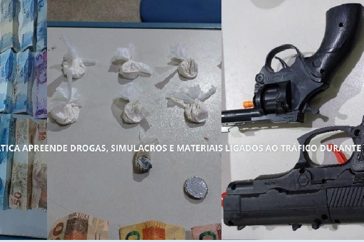 ARIQUEMES – FORÇA TÁTICA APREENDE DROGAS, SIMULACROS E MATERIAIS LIGADOS AO TRÁFICO DURANTE AÇÃO POLICIAL