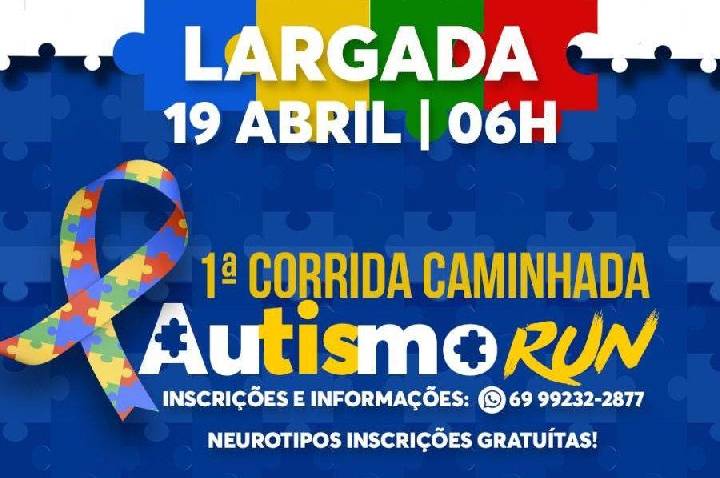 Cacoal sedia 1ª Corrida Autismo Run com apoio de Cirone Deiró