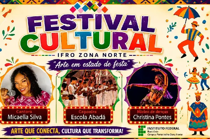 Festival Cultural do IFRO celebra 10 anos de arte, cultura e integração em Porto Velho