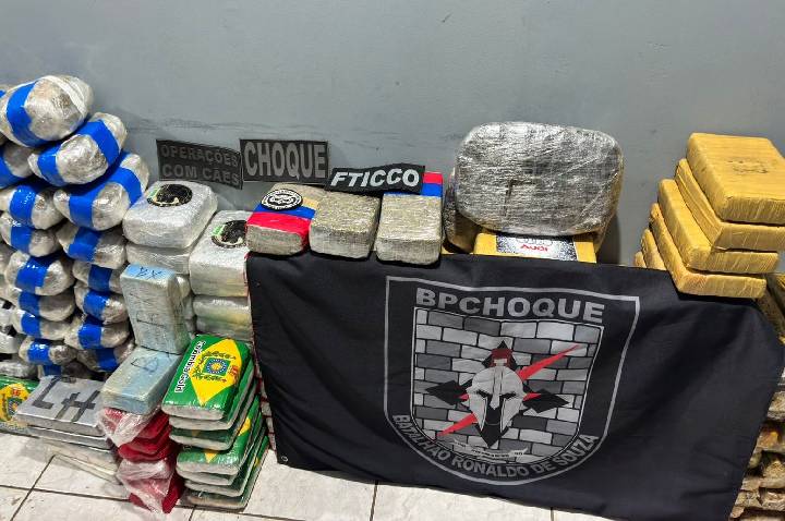 PM e FTICCO apreendem cerca de 500 kg de drogas em operação na BR-364, em Porto Velho