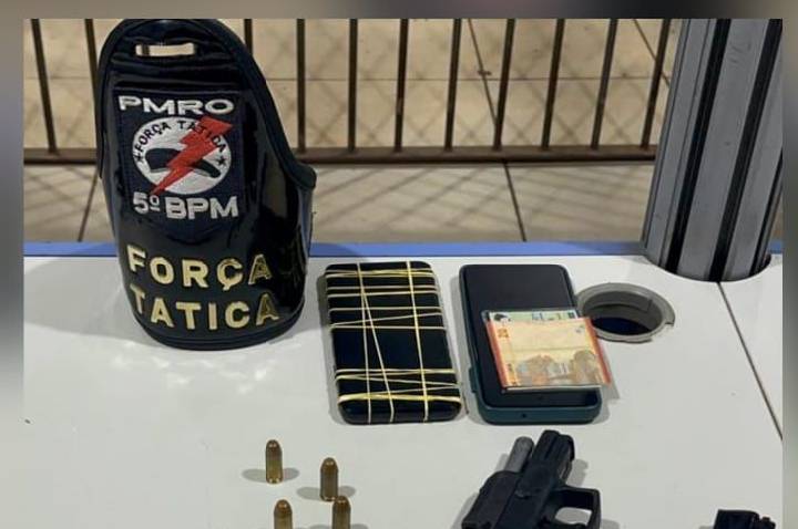 Polícia Militar apreende pistola.40 com numeração raspada e munições na zona leste da capital