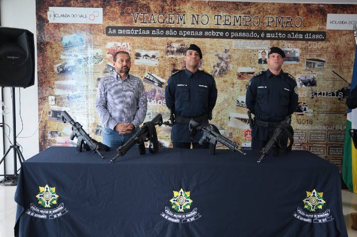 Polícia Militar de Rondônia recebe armamentos adquiridos por meio de emendas parlamentares