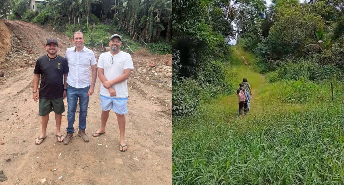 Pedro Geovar garante limpeza de rua tomada pelo mato que colocava crianças em risco