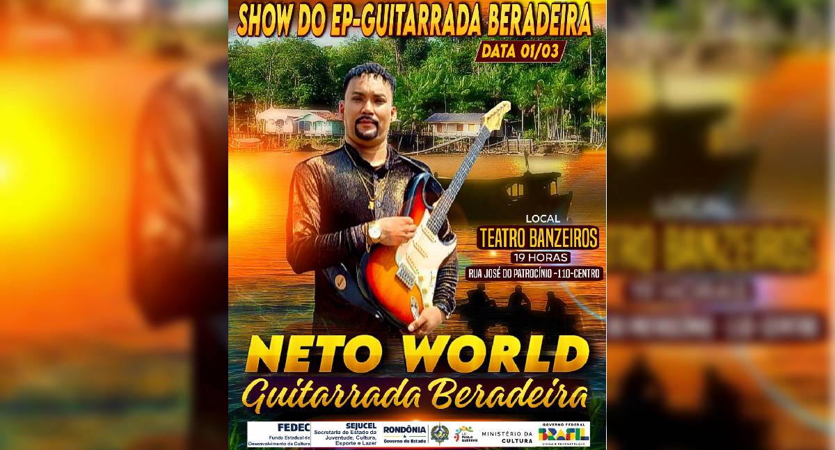 Porto Velho: Teatro Banzeiros recebe lançamento do EP “Guitarrada Beradeira”