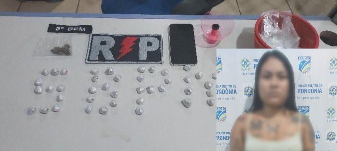 “Moranguinho do CV” é presa por tráfico de drogas em Porto Velho