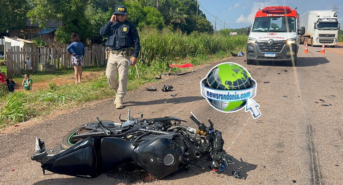 Motociclista morre em grave acidente próximo à Vila Princesa em Porto Velho