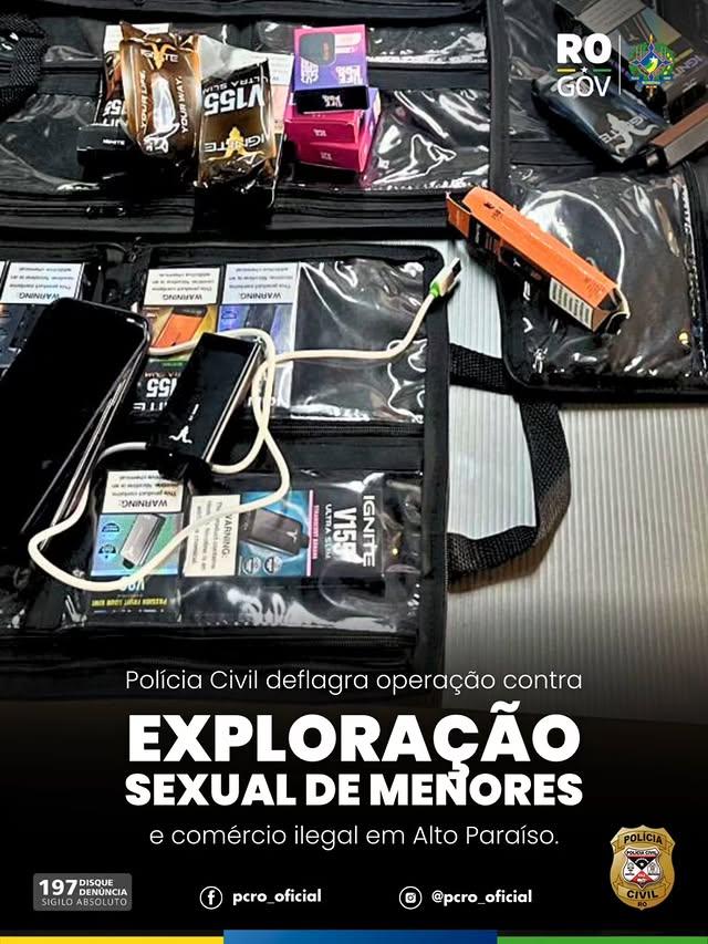 Polícia Civil deflagra operação contra exploração sexual de menores em Alto Paraíso