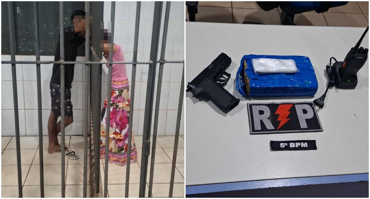 Polícia prende casal com quase 1 kg de maconha em residência