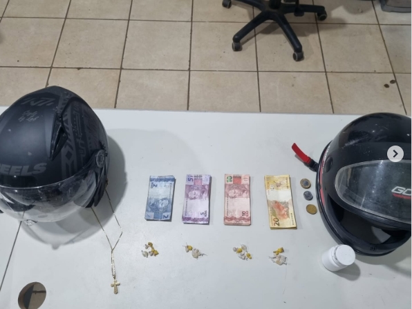 9º BPM apreende drogas e recupera motocicleta durante ocorrência de furto de energia em Porto Velho