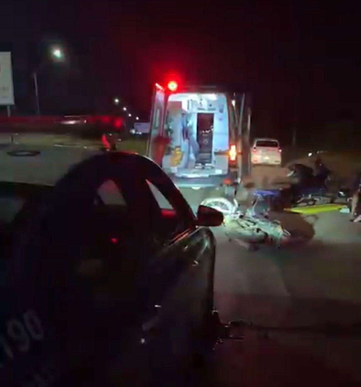 Desvio de buraco termina em grave acidente com motociclista na capital
